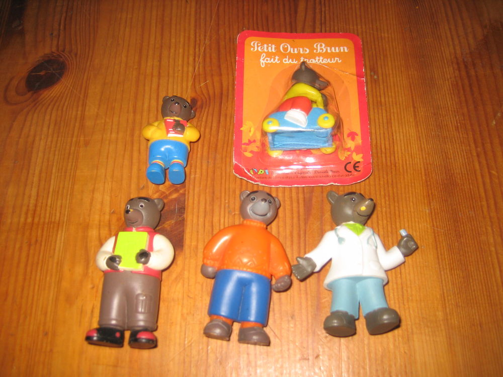lot 5 figurines PETIT OURS BRUN bayard 10 C�zy (89)