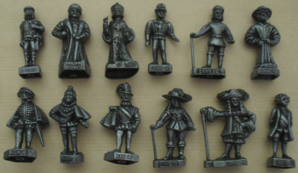 Lot de 12 figurines les Rois de France en plomb 36 Montreuil (93)