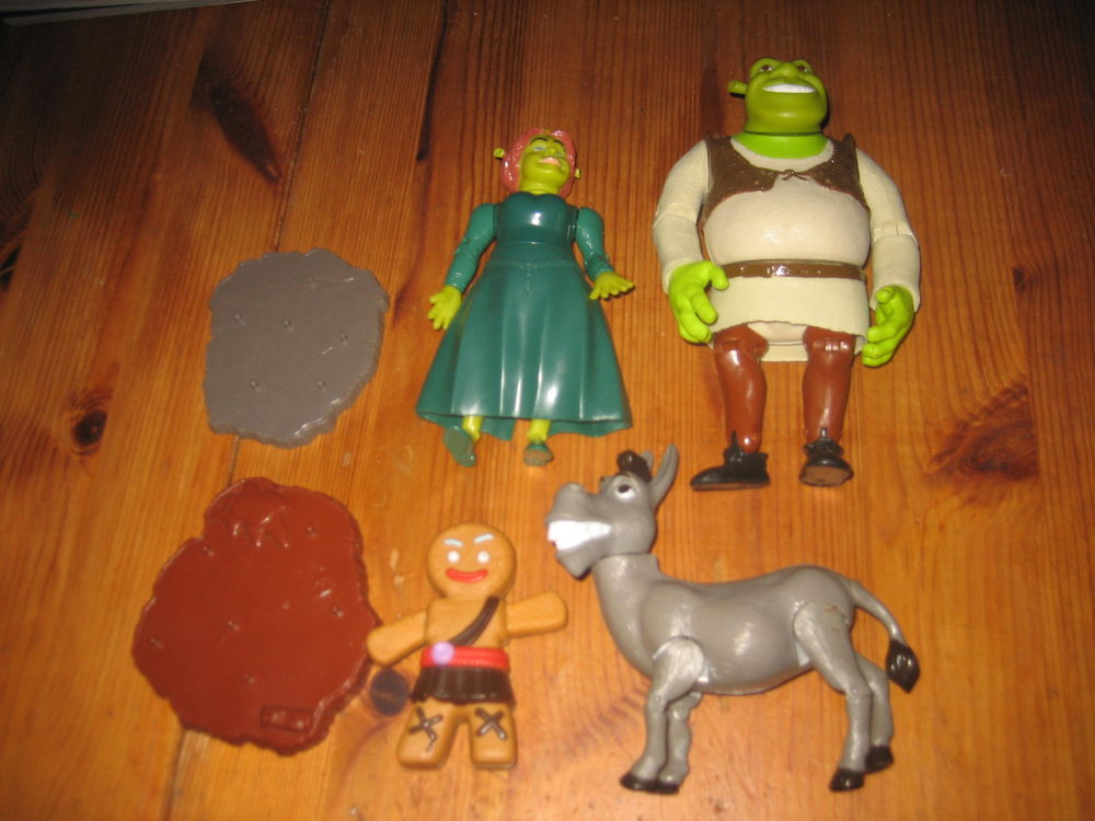 lot 4 figurines SHREK dream works 16 CM 20 C�zy (89)