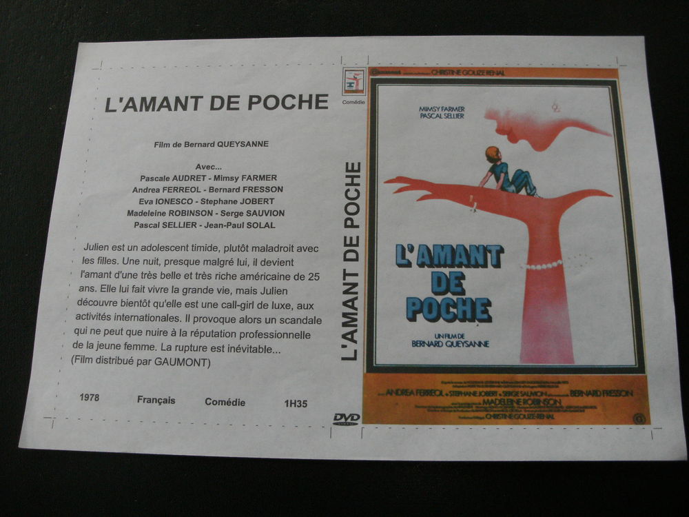 Film :   L'amant de poche   35 Saint-M�dard-en-Jalles (33)