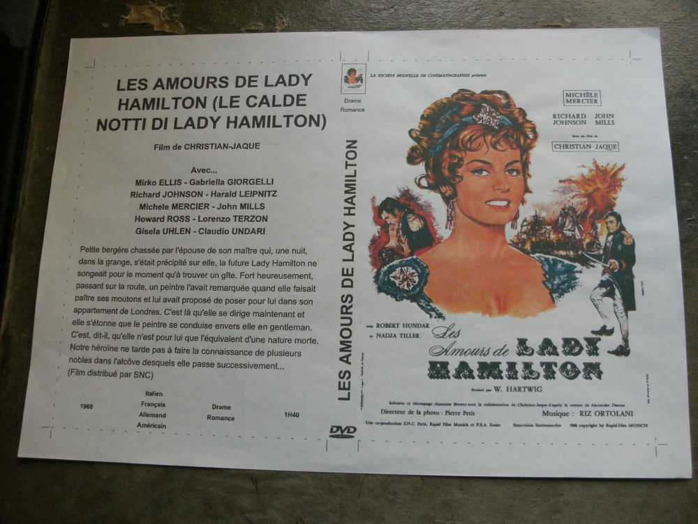 Film :   Les amours de Lady Hamilton   35 Saint-M�dard-en-Jalles (33)