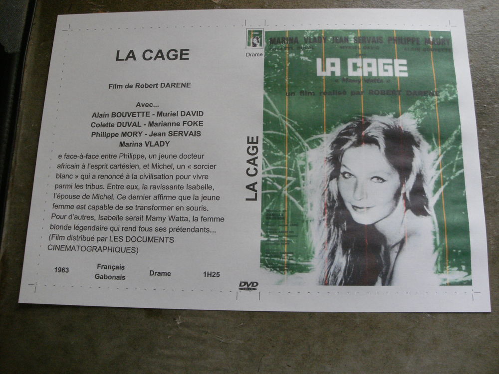 Film :   La cage   40 Saint-M�dard-en-Jalles (33)
