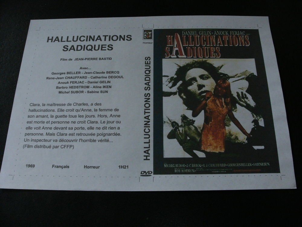 Film :   Hallucinations sadiques   35 Saint-M�dard-en-Jalles (33)