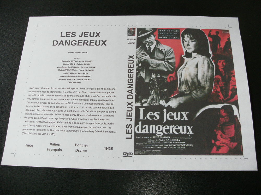 Film :   Les jeux dangereux   35 Saint-M�dard-en-Jalles (33)