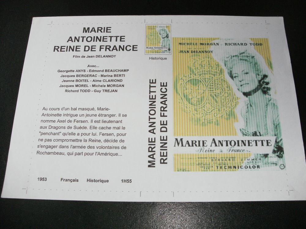 Film :   Marie Antoinette reine de France   35 Saint-M�dard-en-Jalles (33)