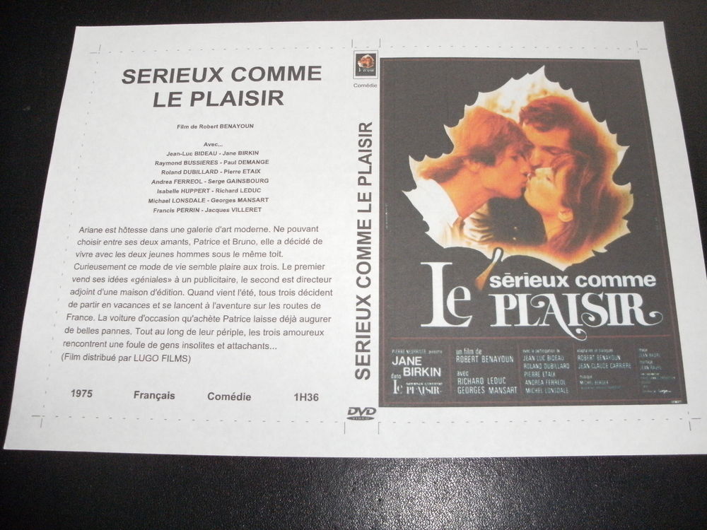 Film :   Serieux comme le plaisir   35 Saint-M�dard-en-Jalles (33)
