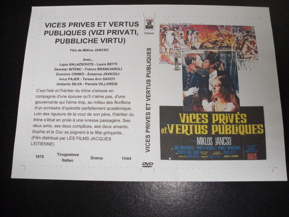Film :   Vices prives et vertus publiques   35 Saint-M�dard-en-Jalles (33)