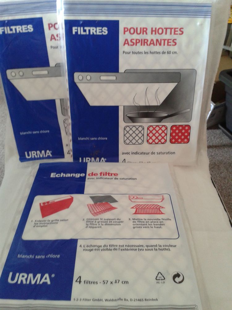  Filtres neufs URMA pour hottes de 60cms. 20 Dijon (21)