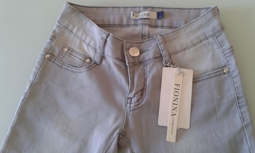 FIONINA Pantalon Gris Revers L�opard T34 NEUF 10 Nice (06)