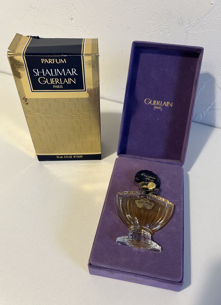 FLACON GUERLAIN AVEC BO�TE VELOURS et CARTON 50 Orange (84)