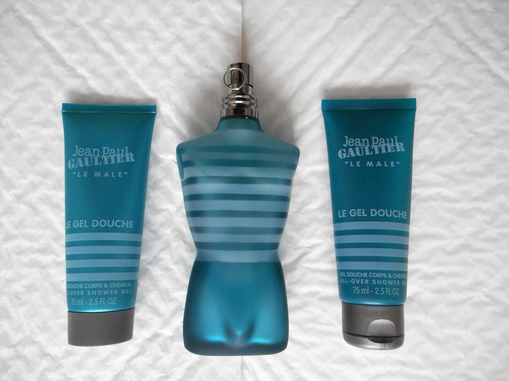 Flacon de parfum vide Le M�le + 2 Gel douche JP Gaultier 6 Villejuif (94)