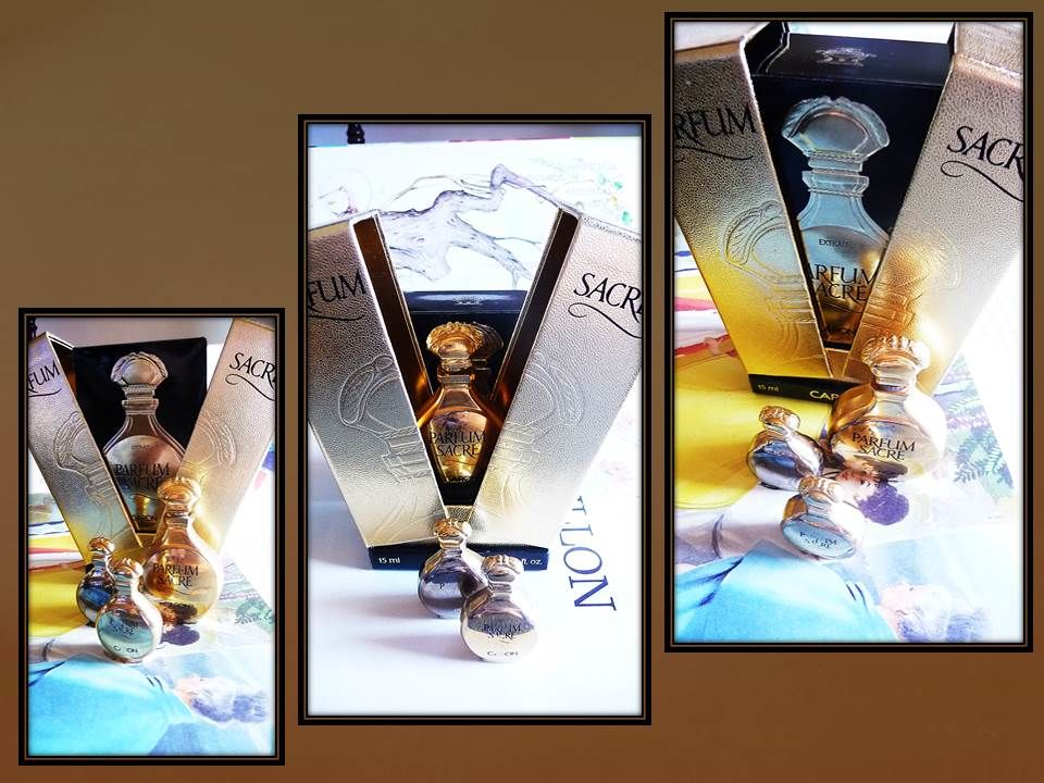 Flacon vintage, Parfum sacr�  Caron  56 Nice (06)