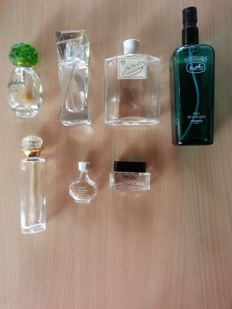 Lot flacons parfums vides pour collection 7 �guilles (13)