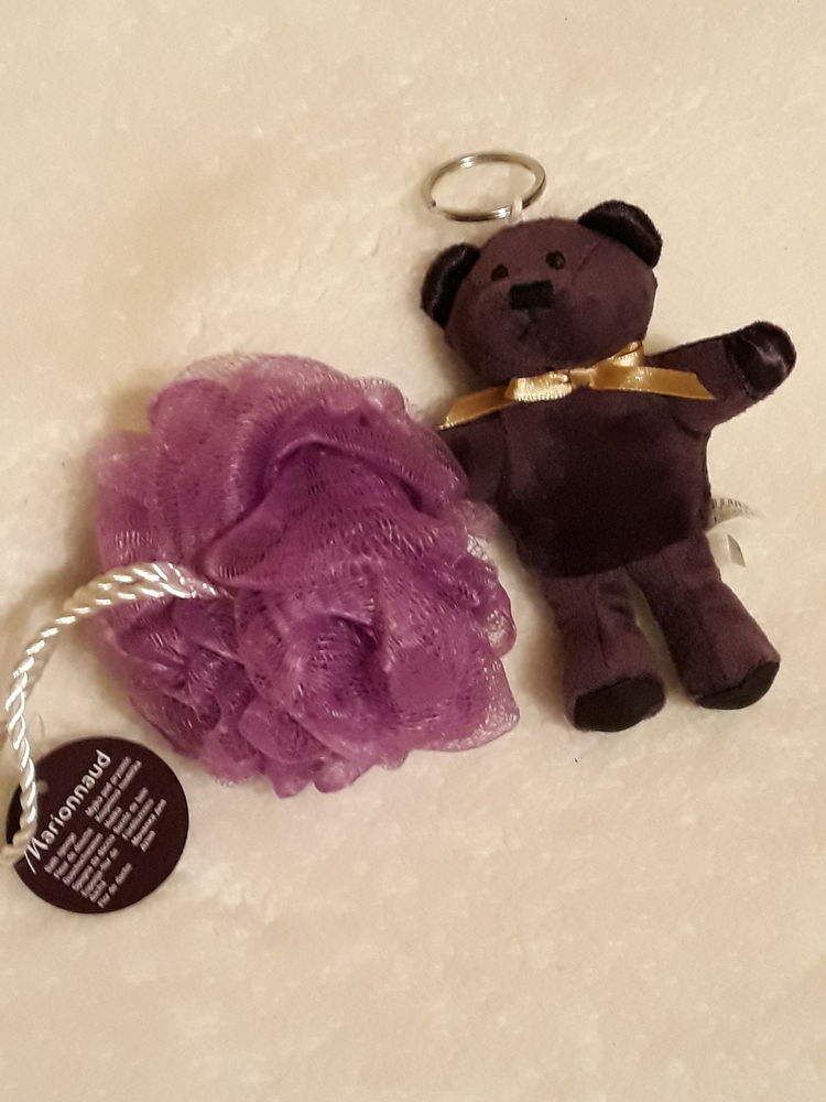 Fleur de bain mauve + porte cl� ourson violet 3 Livry-Gargan (93)