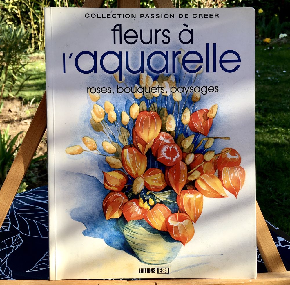 Fleurs � l'aquarelle ; Beau grand livre de techniques art 2 L'Isle-Jourdain (32)
