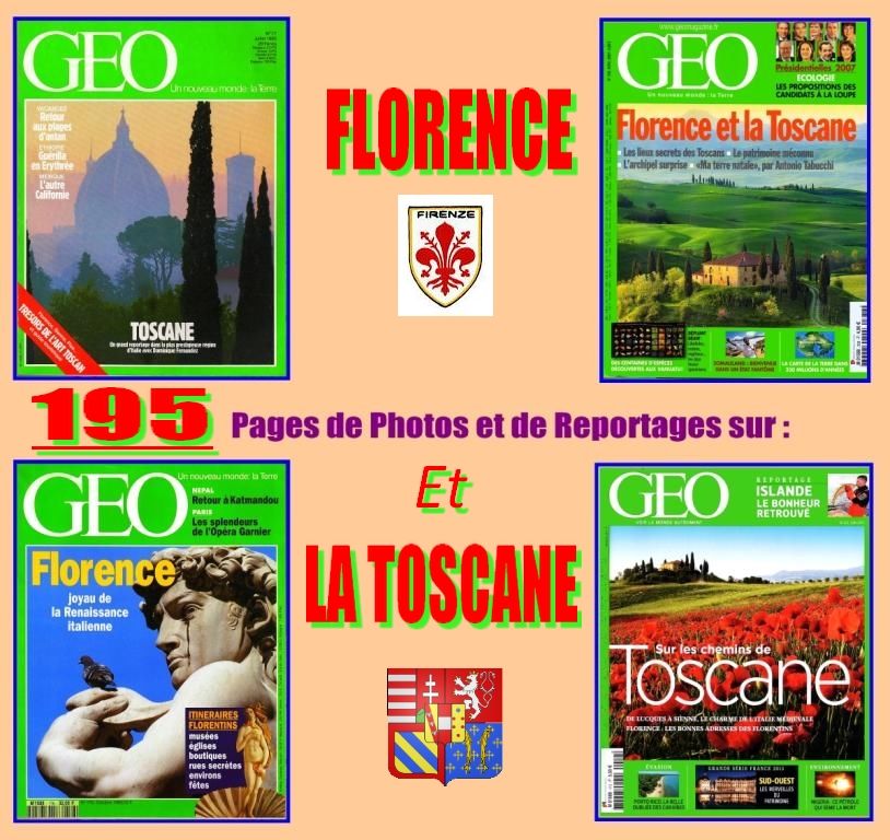 FLORENCE ET LA TOSCANE - g�o - ITALIE 15 Lyon 8 (69)