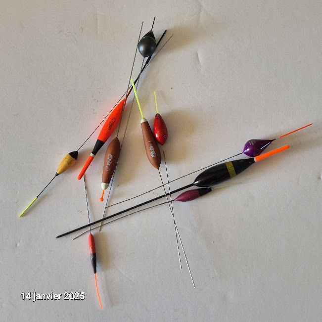 Lot de 10 flotteurs pour la friture, la p�che aux  poissons 14 Saumur (49)