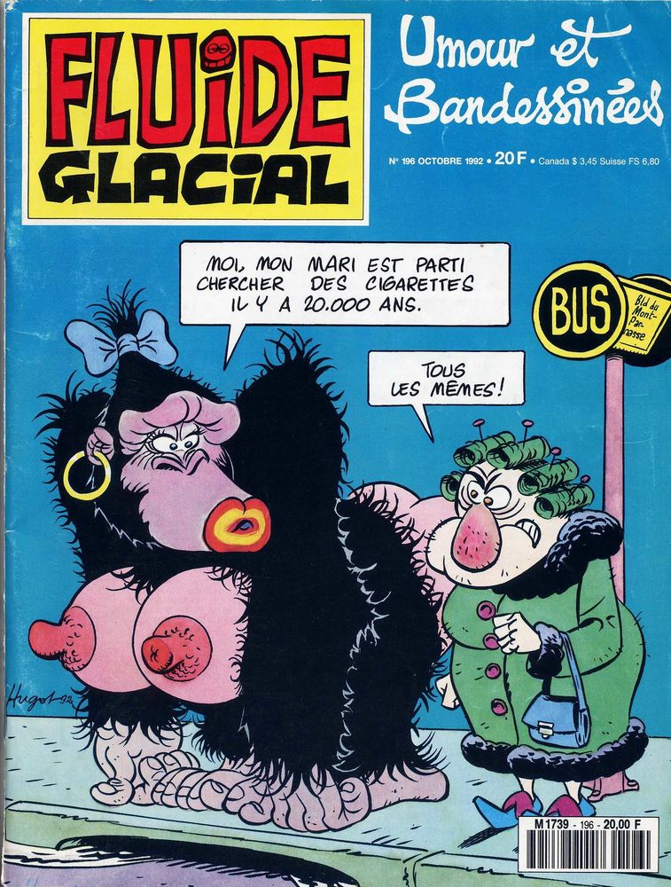 FLUIDE GLACIAL n� 196 - Octobre 1992 - Binet - Blutch... 3 Argenteuil (95)