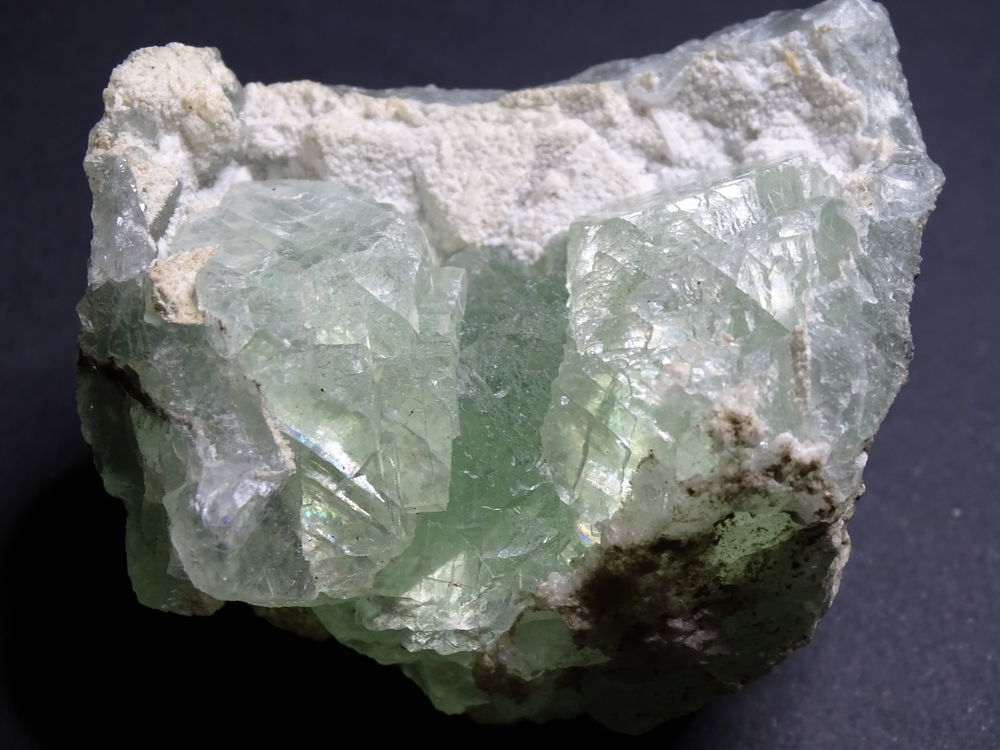 Fluorite verte fant�me 253gr  68 x 56 x 50 mm   Chine 50 Moyenmoutier (88)