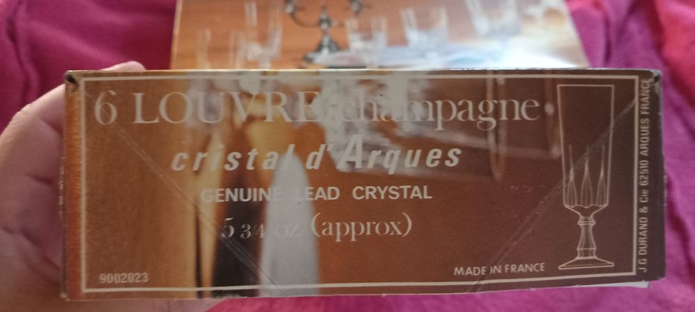 Flutes champagne LOUVRE christal d'arques 70 Saint-Etienne (42)