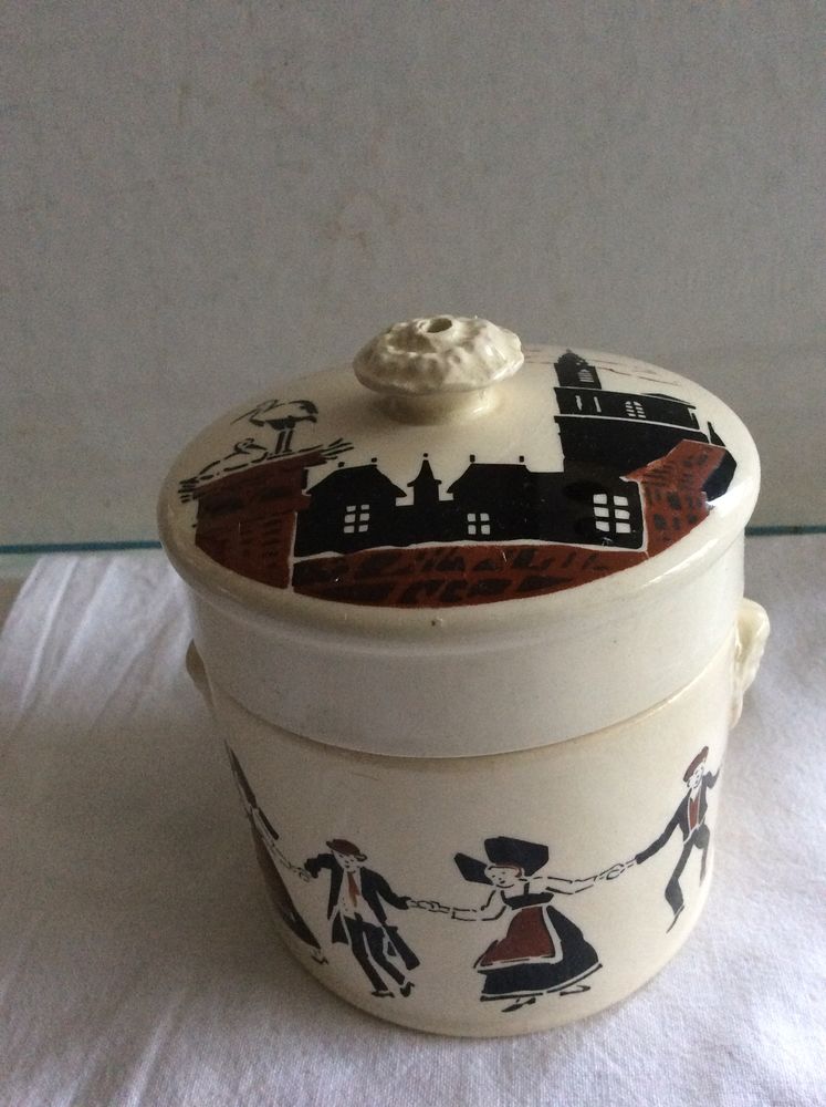 Pot � foie gras ancien Sarreguemines  d�cor Alsace 20 Gif-sur-Yvette (91)