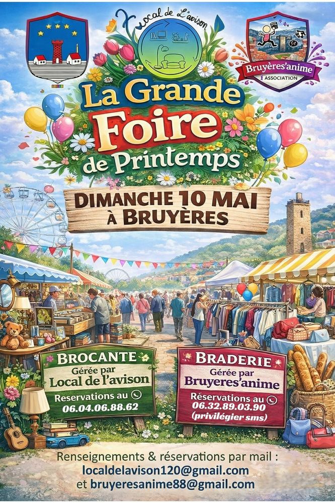 Foire de Printemps et brocante 0 Bruy�res (88)