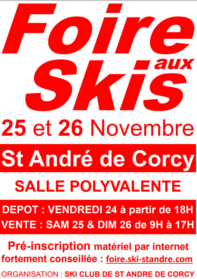 FOIRE AUX SKIS DE SAINT ANDRE DE CORCY 1 Saint-Andr�-de-Corcy (01)