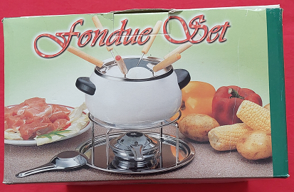 Set de Fondue en �mail Blanc avec Accessoires 11 Saulg� (86)