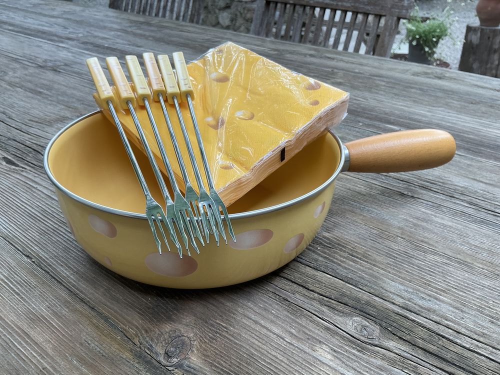 Set fondue savoyarde complet avec couverts 50 Cheval-Blanc (84)