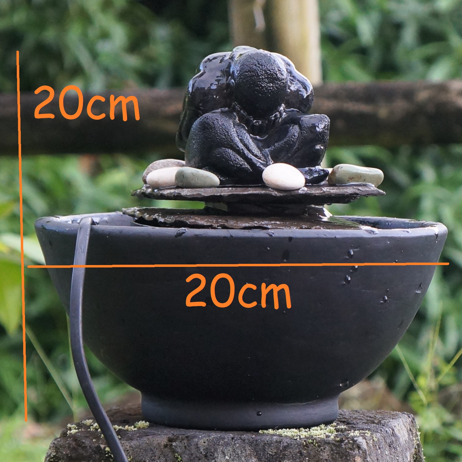 FONTAINE  YOGI avec pompe et BOL en TERRE CUITE 30 Saint-Claude (97)