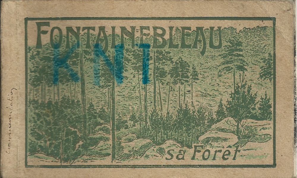 77   Fontainebleau collection d�tachable de 6 cpa 6 Tours (37)