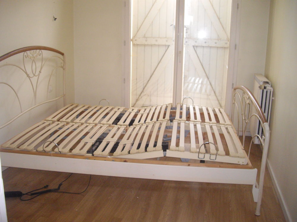 Lit en fer forg� et bois sommier � lattes �lectrique 400 Toulouse (31)