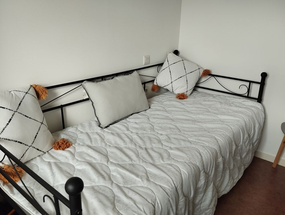 Lit fer forg� noir 1 place 70 Tr�gueux (22)