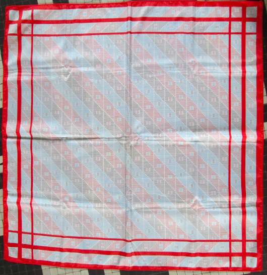 Foulard soie motifs g�om�triques multicolores 7 Herblay (95)