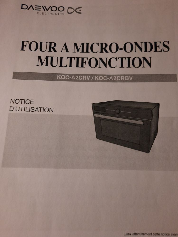 FOUR MICRO ONDES MULTIFONCTION 250 Draveil (91)