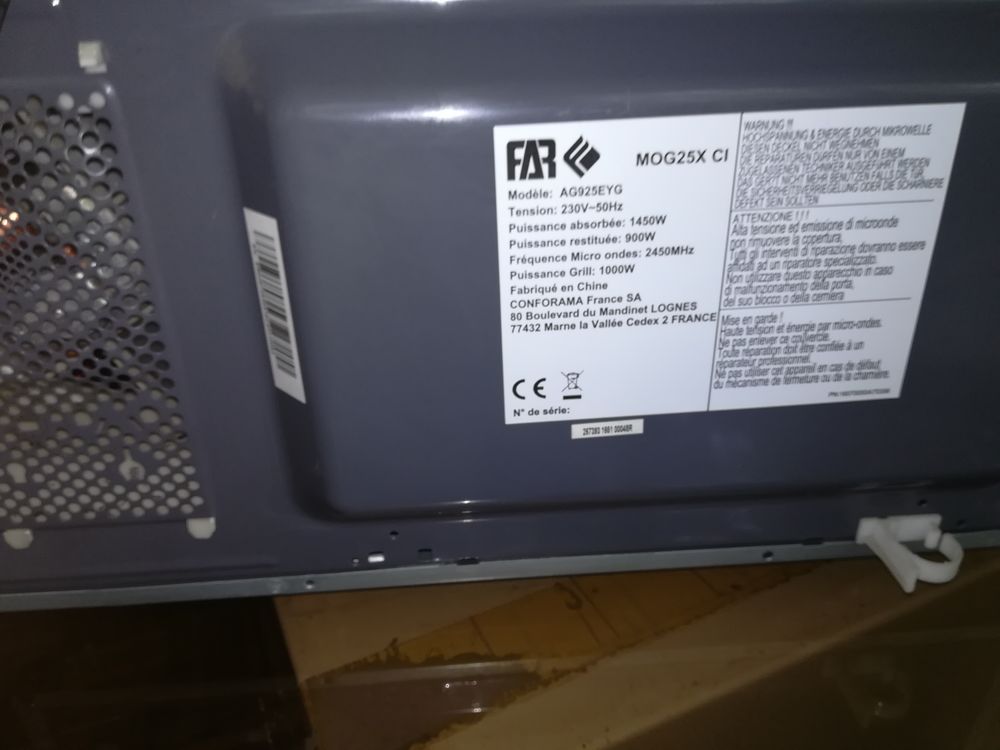 Four � micro-ondes grill 45L 30 La Courneuve (93)