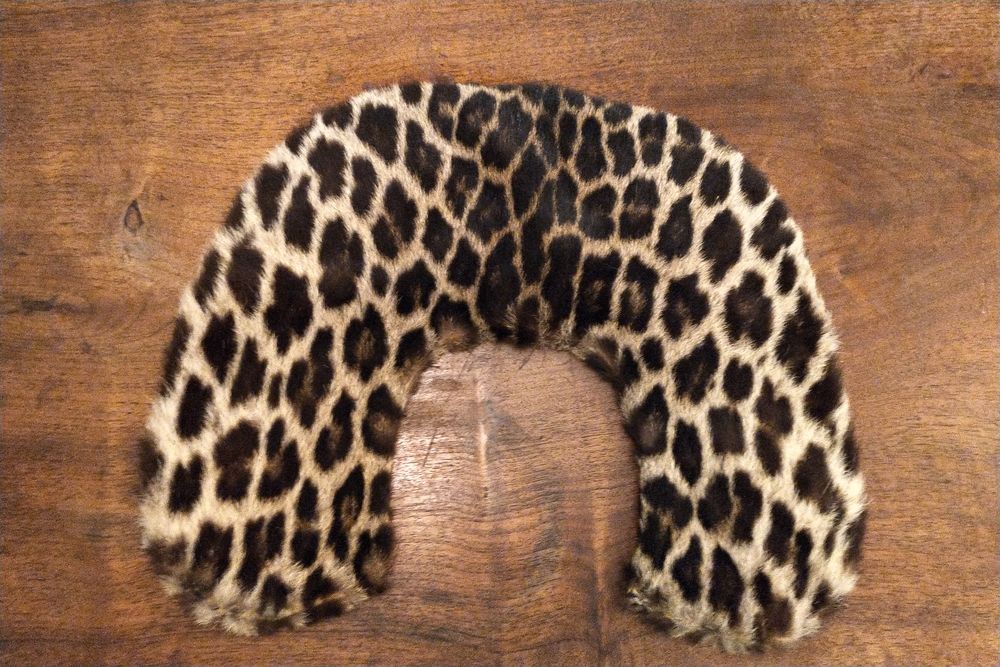 Col de fourrure l�opard vintage 1950 25 Paris 17 (75)