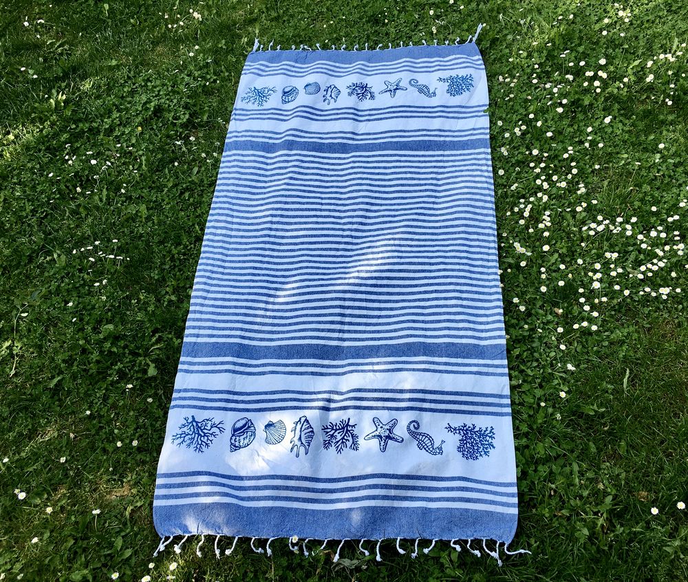 Fouta Neuve; Serviette de plage; Drap de Bain (195 x 95cm) 12 Merville (31)