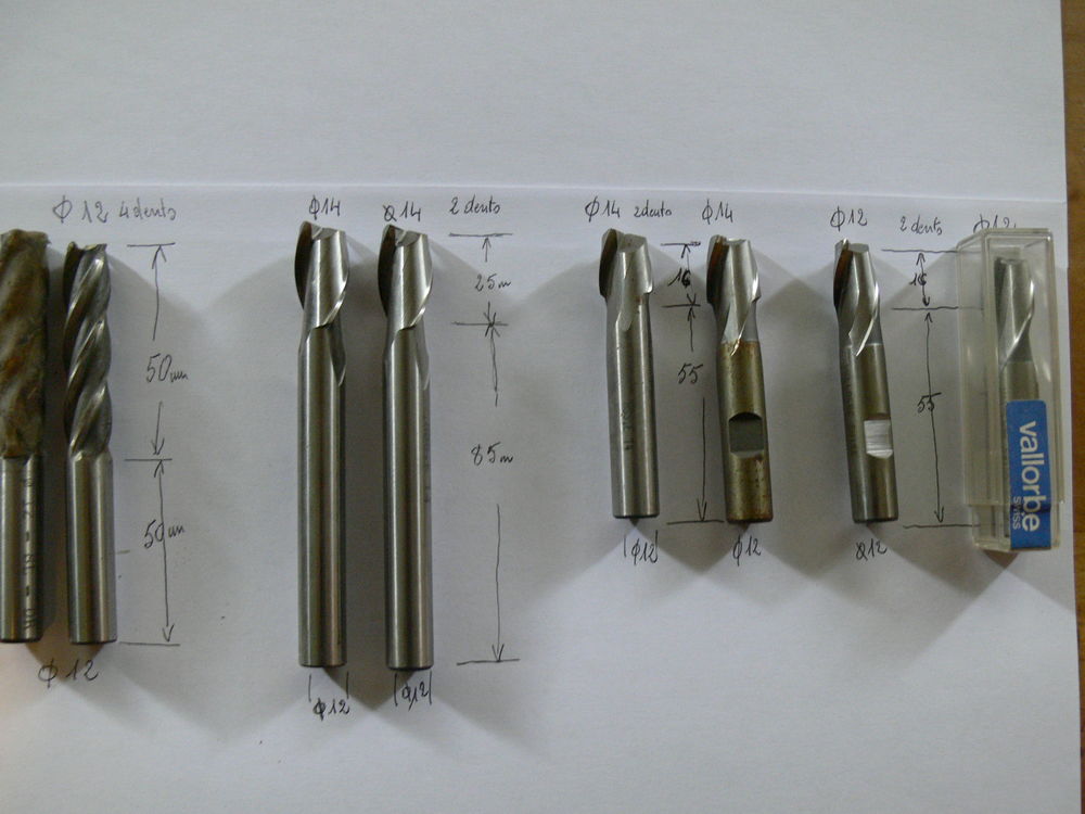 Lot de 20 fraises acier HSS 135 Plougoumelen (56)