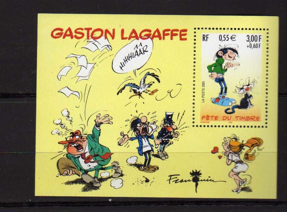 France 2001
Bloc N� 34 ** Y&T 
Gaston Lagaffe  
0.6 Pibrac (31)