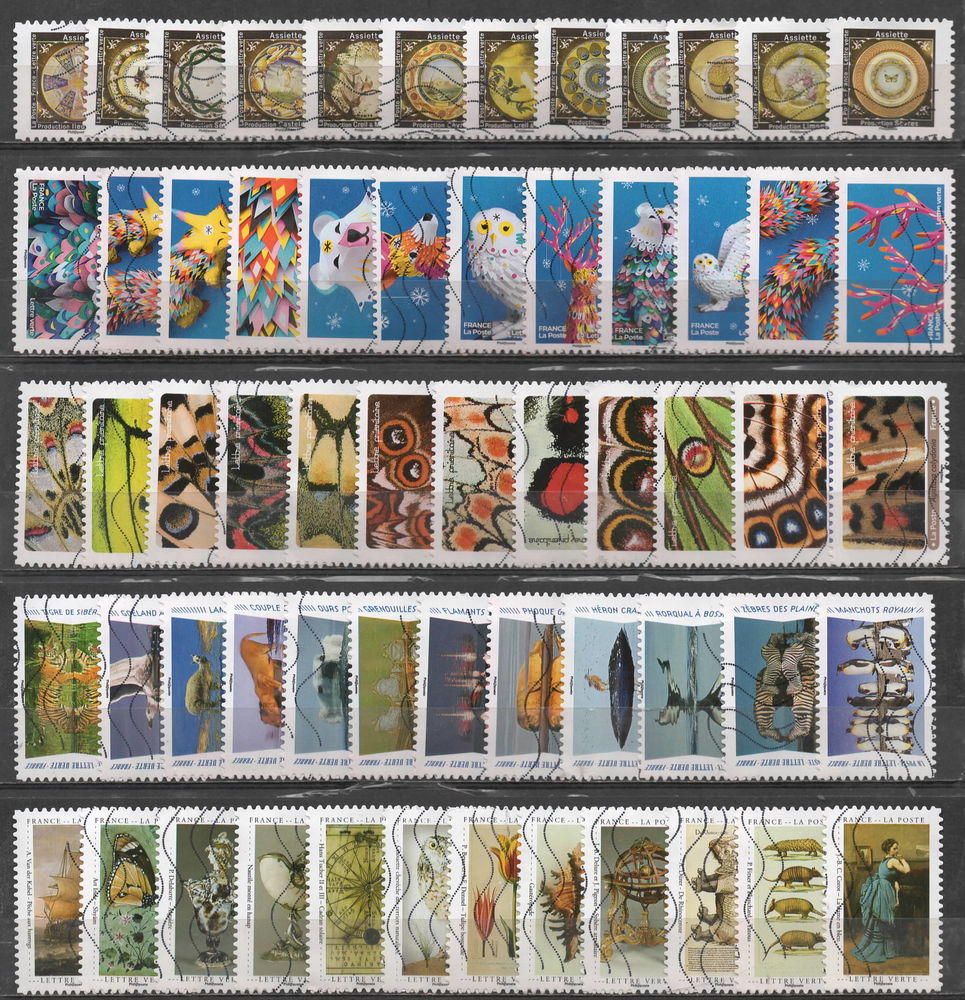 FRANCE 2019/20 oblit�r� :  LOT 5 S�ries 5 Forbach (57)