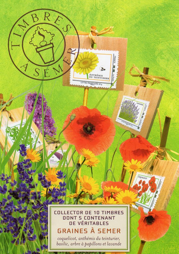 FRANCE . 
FEUILLET COLLECTOR DE LA POSTE 20 Caumont (09)