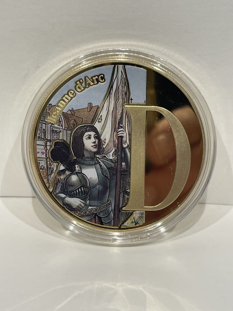La France de A � Z frappe   D - Jeanne d'Arc   Dor�e � l'or 8 Dourdan (91)