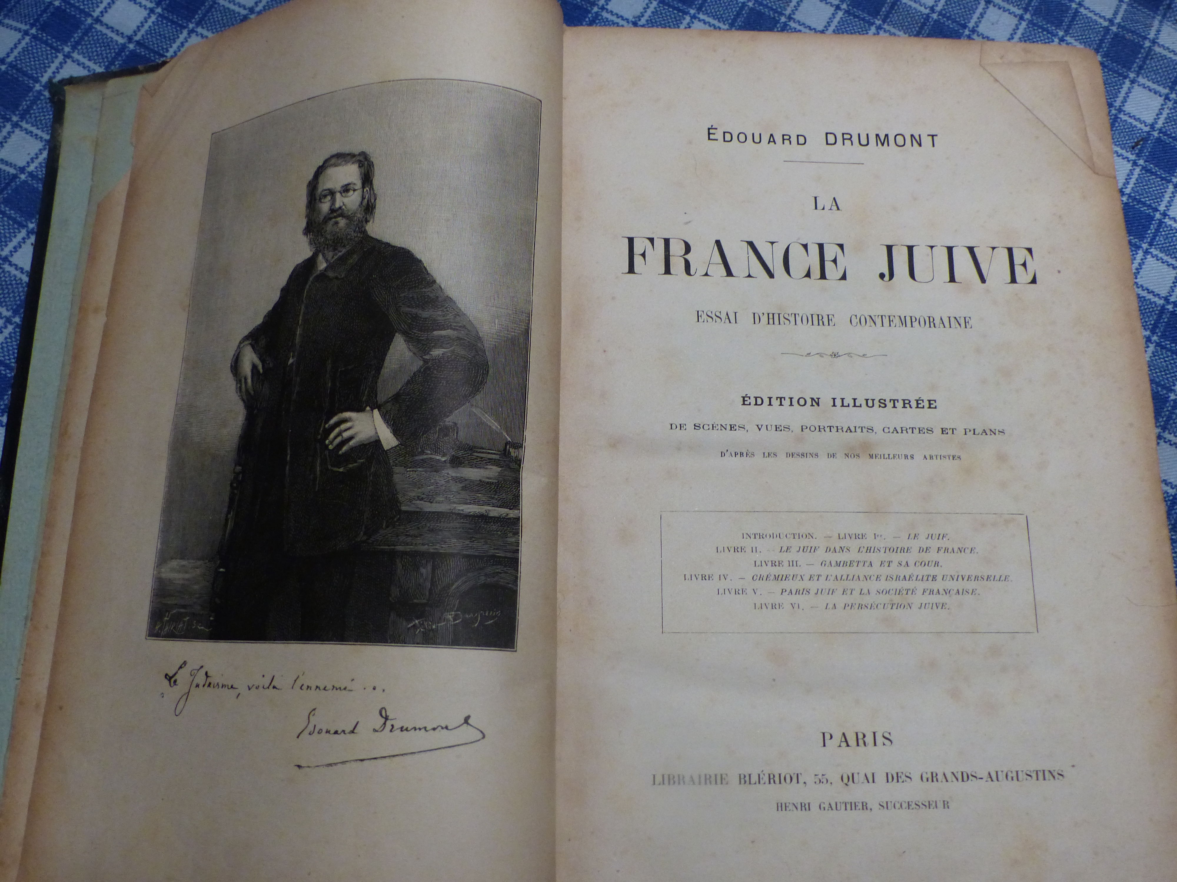 LA FRANCE  JUIVE   - Livre  rare  pour  Collectionneur 125 Roclincourt (62)