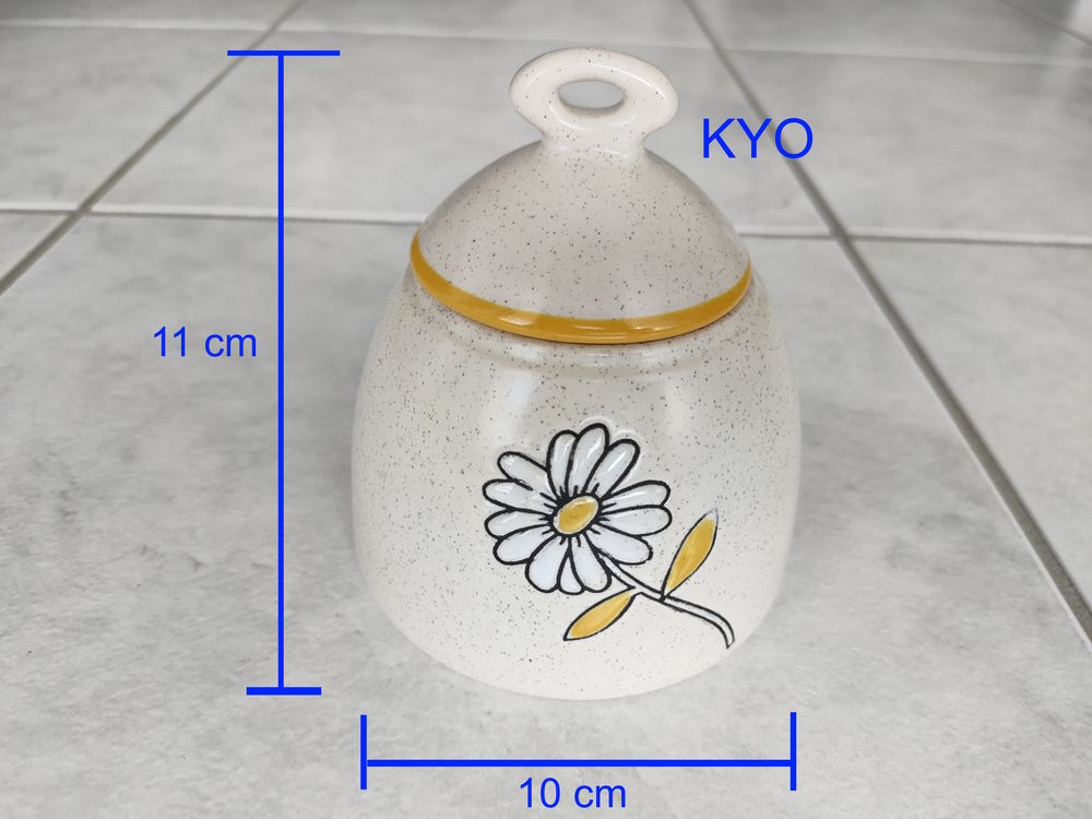 TEC France - Sucrier rond avec couvercle, porcelaine beige 15 Foncine-le-Haut (39)