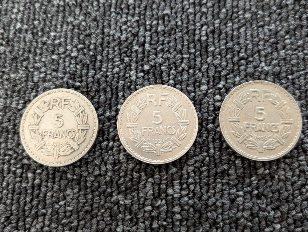  5 francs 1935 Lavrillier 20 Montauban-de-Bretagne (35)