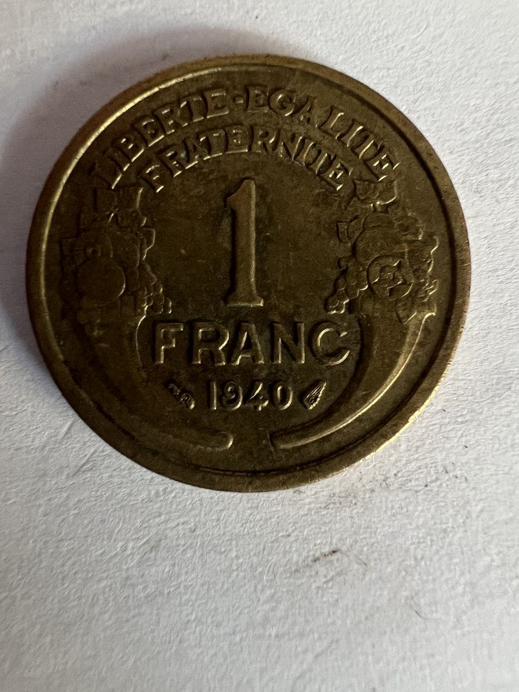 1 Francs 1940 Morlon. 9 Pierrelaye (95)