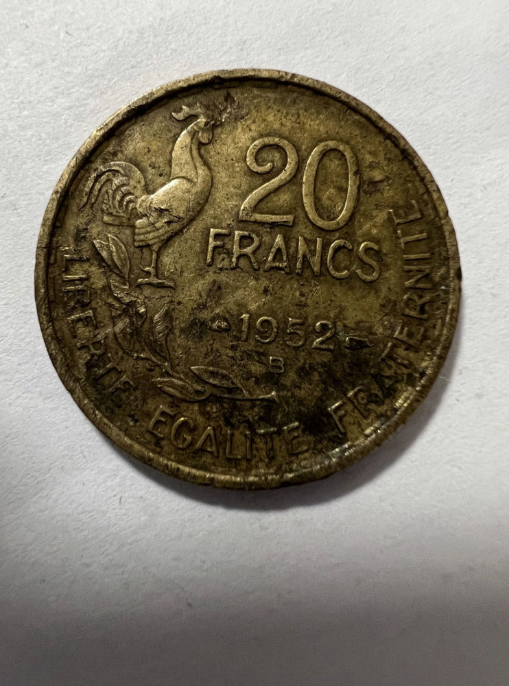 20 Francs 1952 G Giraud. 7 Pierrelaye (95)