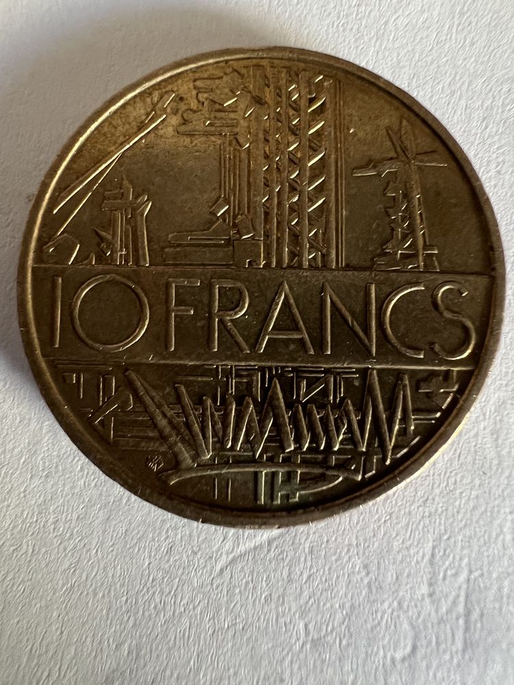 10 Francs 1987 type mathieu. 7 Pierrelaye (95)