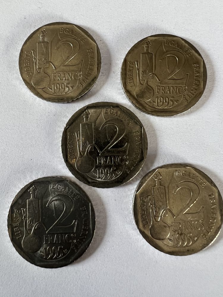 2 Francs 1995 Louis Pasteur. 6 Pierrelaye (95)